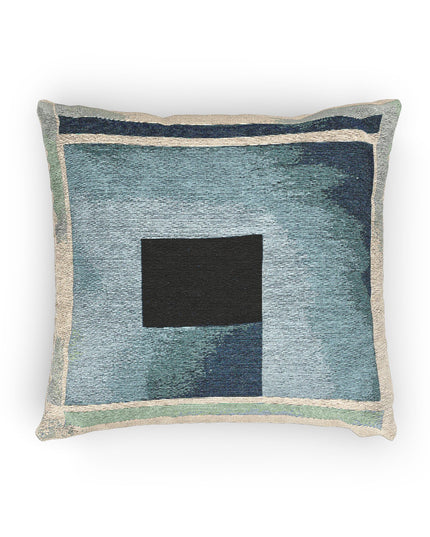 Blue Shadow Woven Pillow, 17" x 18"
