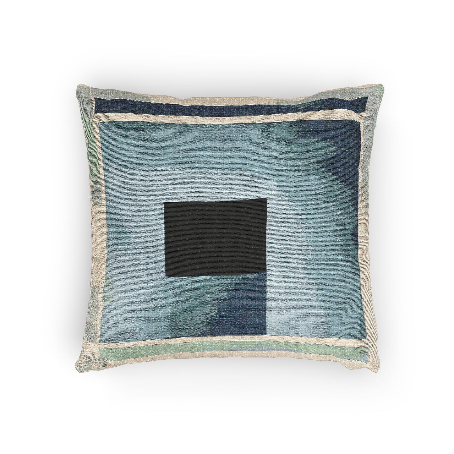 Blue Shadow Woven Pillow, 17" x 18"