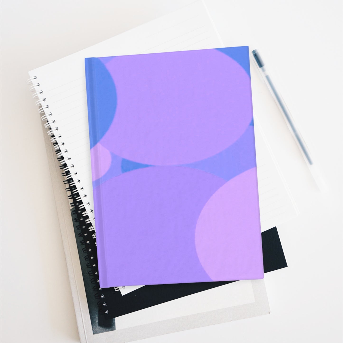 Pastel Purple Family Patches 5" x 7" Journal - 128 Blank pages