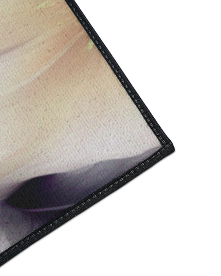 White Blush Floral Bunch Heavy Duty Floor Mat, 48" x 72"