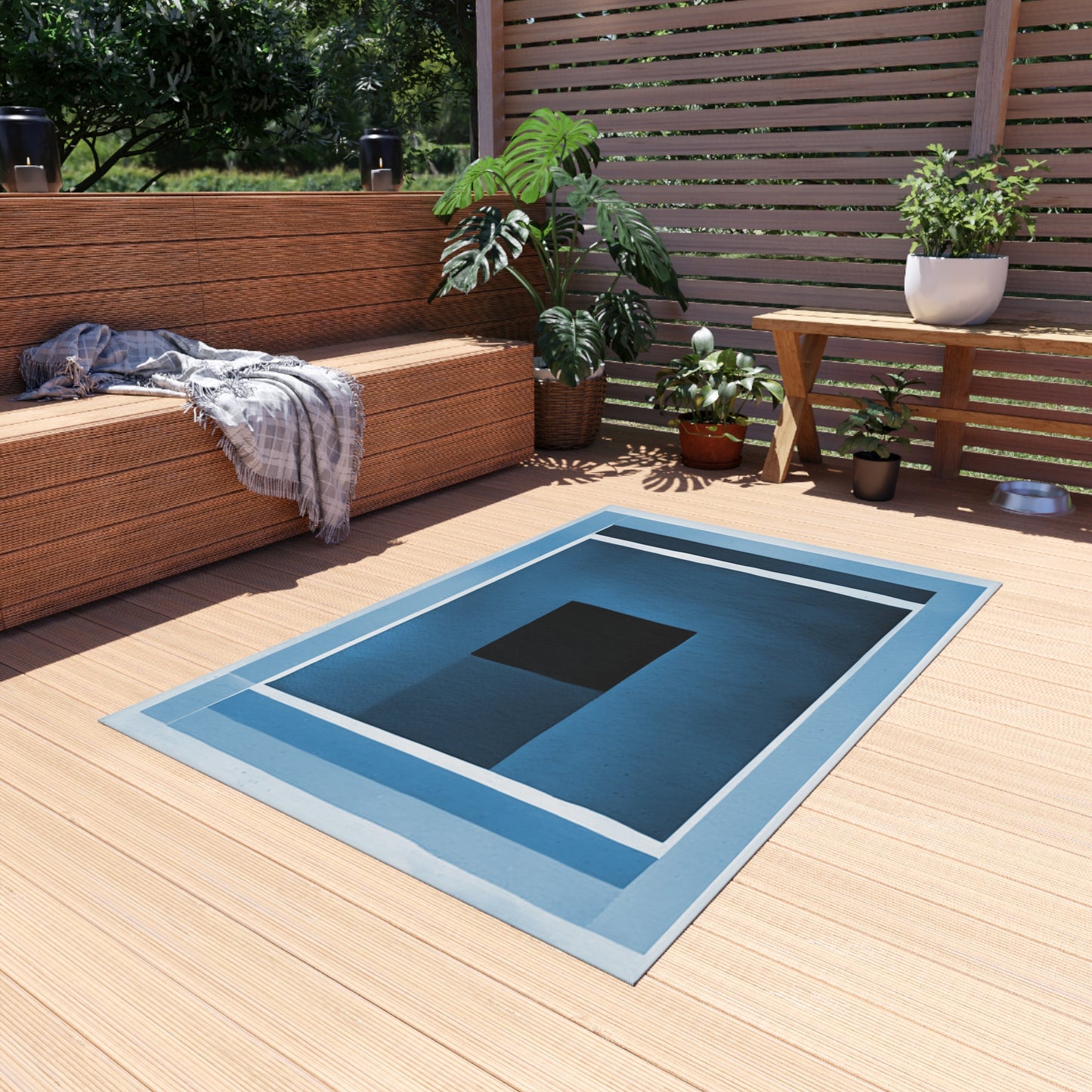 Blue Shadow 48" x 72" Outdoor Rug