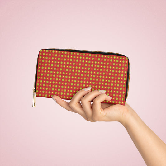 Late Evening Star-crossed Bodies Elegant Abstract Zipper Wallet - Stylish & Functional Accessory for Everyday Use