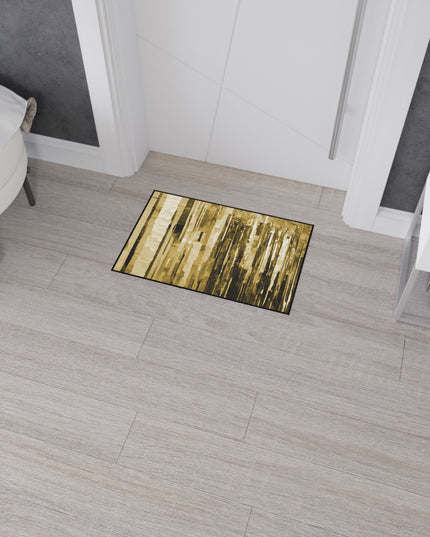 Striped Light Brown 18" x 27" Heavy Duty Floor Mat