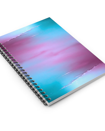 Wine Sea Blue Fog Spiral Notebook - Ruled Line, 6" x 8", 118 pages