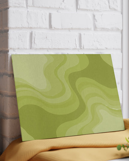 Lemon Wavey 8" x 11" Glass Cutting Board