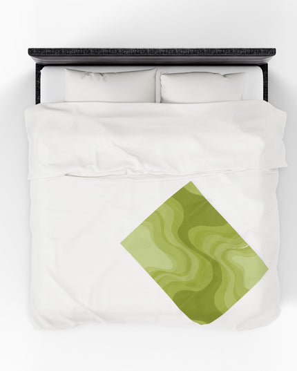 Lemon Wavey Velveteen Plush Blanket, 30" x 40"