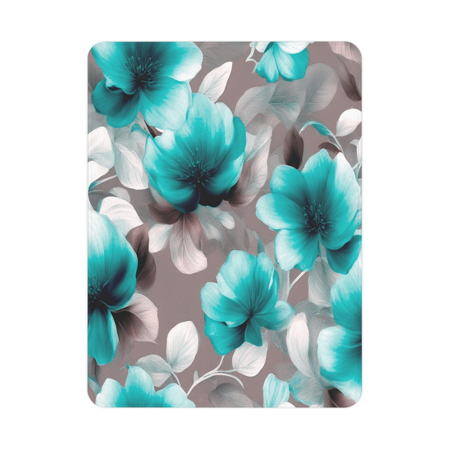 Tif Green Gray Floral Bunch Toddler Blanket, 30" x 40"