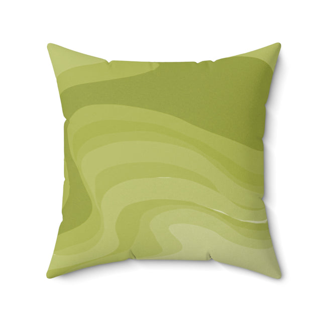 Lemon Wavey 20" x 20" Faux Suede Square Pillow