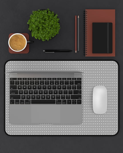 Desaturated Star-crossed Bodies Desk Mat, 12" x 18"