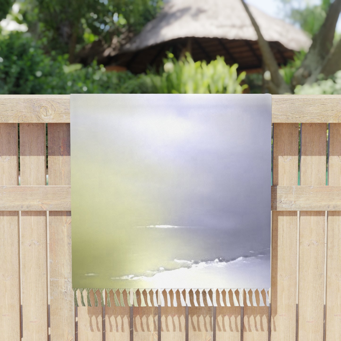 Lavender Sea Golden Fog 38" × 81" Boho Beach Cloth