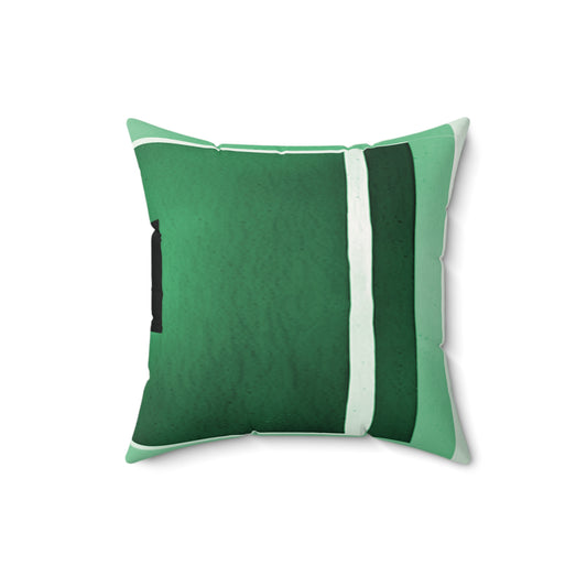 Mint Shadow 16" x 16" Faux Suede Square Pillow