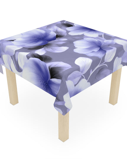 Indigo Blossom Floral Bunch Tablecloth, 55" x 55"