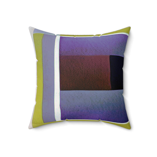 Zeta Shadow 18" x 18" Faux Suede Square Pillow