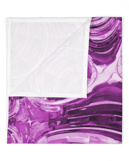 Uzi Spiral Powder Lavender Baby Swaddle 30″×40″ Blanket