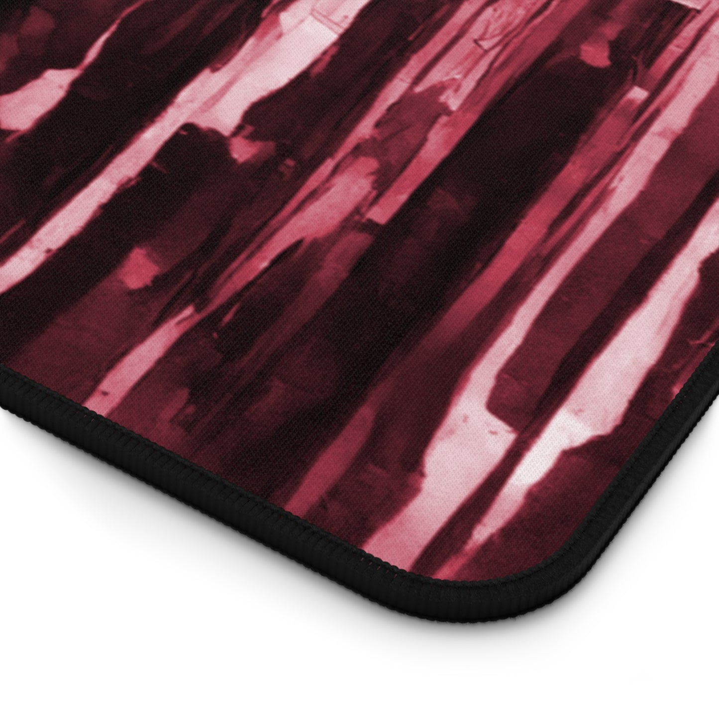 Striped Ruby 16" x 32" Desk Mat