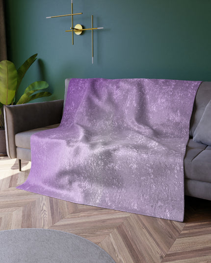 Soft Lavender Fade 50" x 60" Crushed Velvet Blanket
