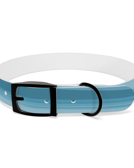 Sky Blue Wavey Large Dog Collar