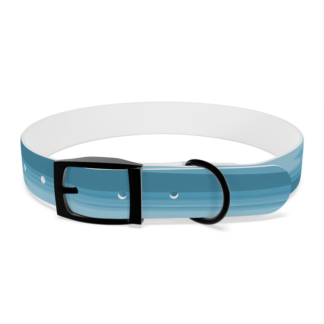 Sky Blue Wavey Large Dog Collar