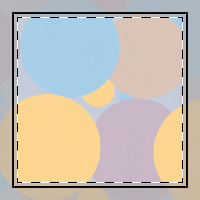 Pastel Baby Blue and Peach Patches 10" x 10" Cotton Twill Napkin