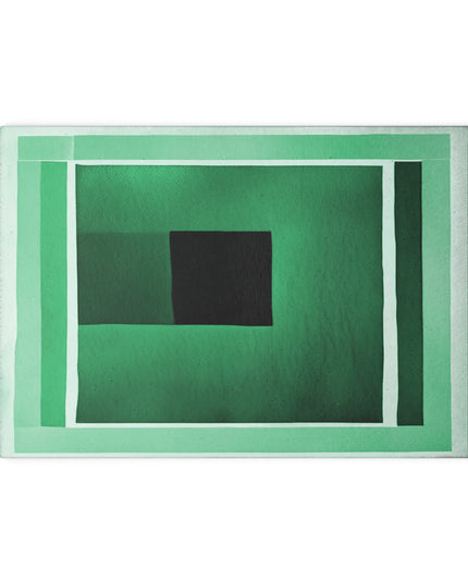 Mint Shadow 8" x 11" Glass Cutting Board