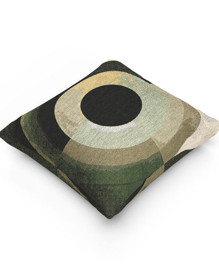 Lemongrass Eyepiece Woven Pillow, 17" x 18"