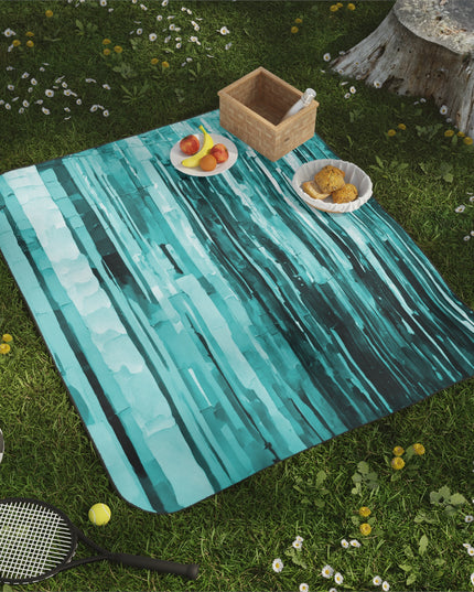 Striped Tif 61" × 51" Picnic Blanket