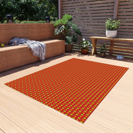 Late Evening Star-crossed Bodies Outdoor Rug, 60" x 84"
