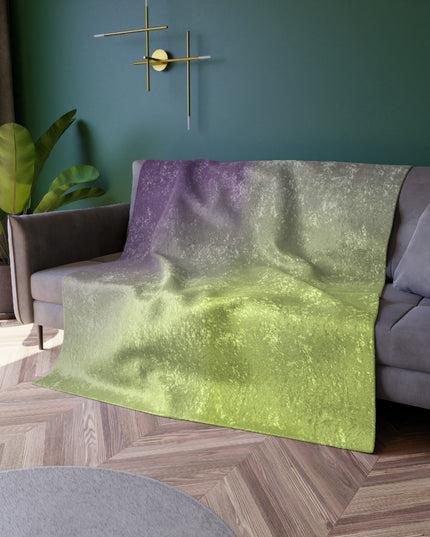 Purple Golden Fade 50" x 60" Crushed Velvet Blanket
