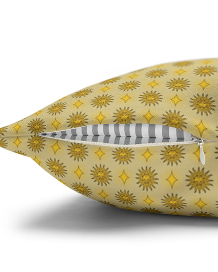 Lemongrass Star-crossed Bodies Spun Polyester Square Pillowcase, 14" x 14"