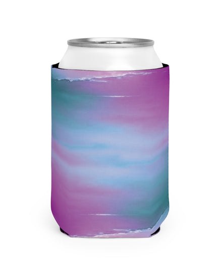Dark Blue Green Sea Purple Fog 12 oz Can Cooler Sleeve