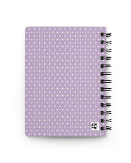 Lavender Star-crossed Bodies Spiral Bound Journal, 5" x 7" 150 pages