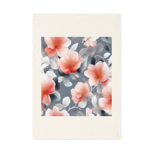 Red Blossom Floral Bunch Cotton Tea Towel 19.6" x 27.5"