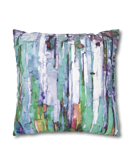 Striped Pastels Spun Polyester Square Pillowcase, 14" x 14"