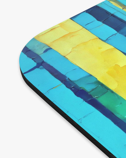 Striped Alpha Mouse Pad, 9" x 8" Rectangle