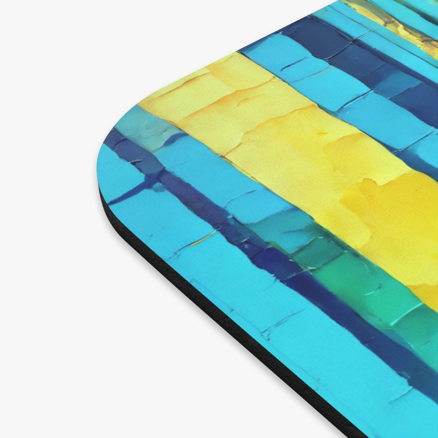 Striped Alpha Mouse Pad, 9" x 8" Rectangle