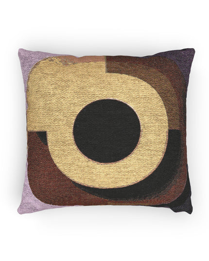 Golden Eyepiece Woven Pillow, 17" x 18"