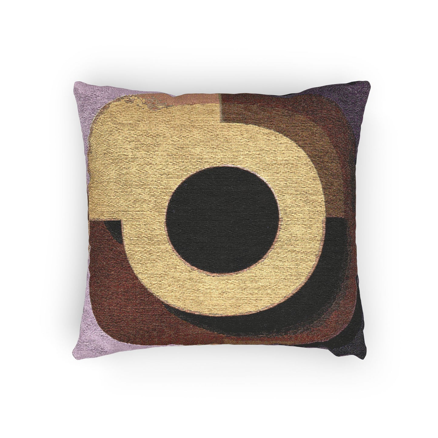 Golden Eyepiece Woven Pillow, 17" x 18"