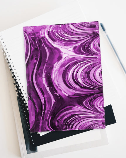 Uzi Spiral Powder Lavender 5" x 7" Journal - 128 Ruled Line pages