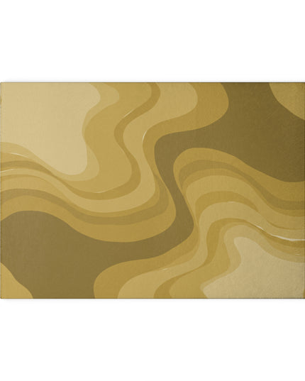 Brown Wavey 8" x 11" Glass Cutting Board