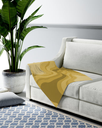 Brown Wavey Baby Swaddle 30″×40″ Blanket