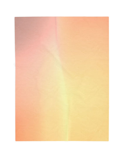 Hot Peach Fade Velveteen Plush Blanket, 30" x 40"