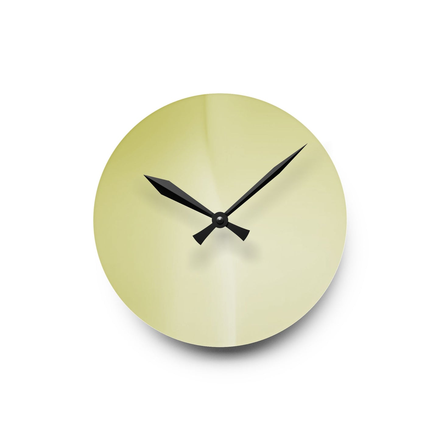 Lemon Fade Acrylic Round Wall Clock, 8" x 8"
