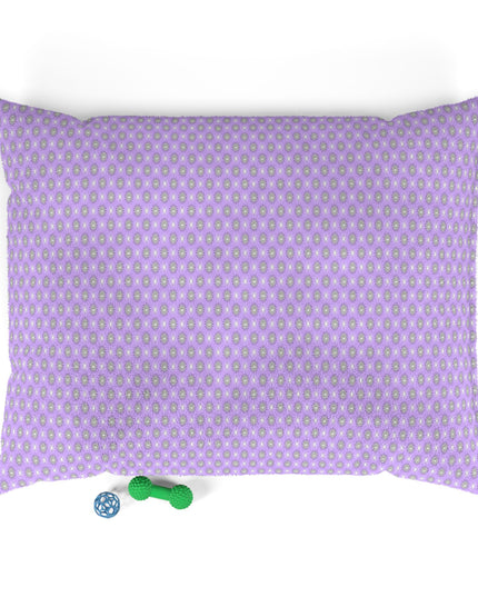 Lavender Star-crossed Bodies Pet Bed, 50" × 40"