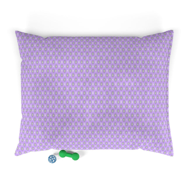 Lavender Star-crossed Bodies Pet Bed, 50" × 40"