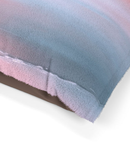 Gray Sea Pink Fog 40" × 30" Pet Bed