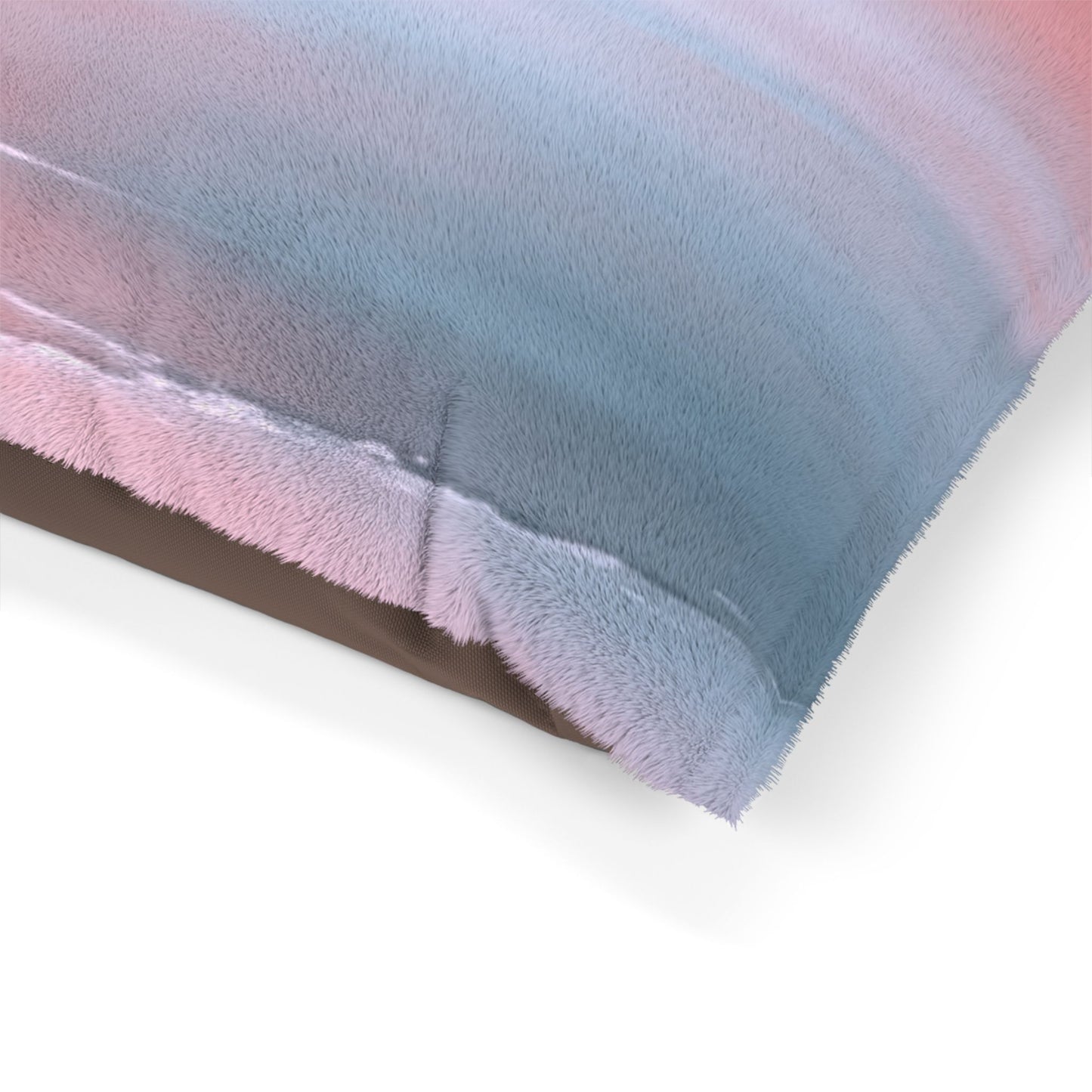 Gray Sea Pink Fog 40" × 30" Pet Bed