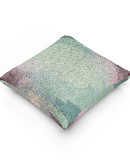 Green Sea Lavender Fog Woven Pillow, 17" x 18"