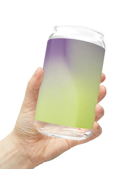 Purple Golden Fade Sipper Glass, 16oz