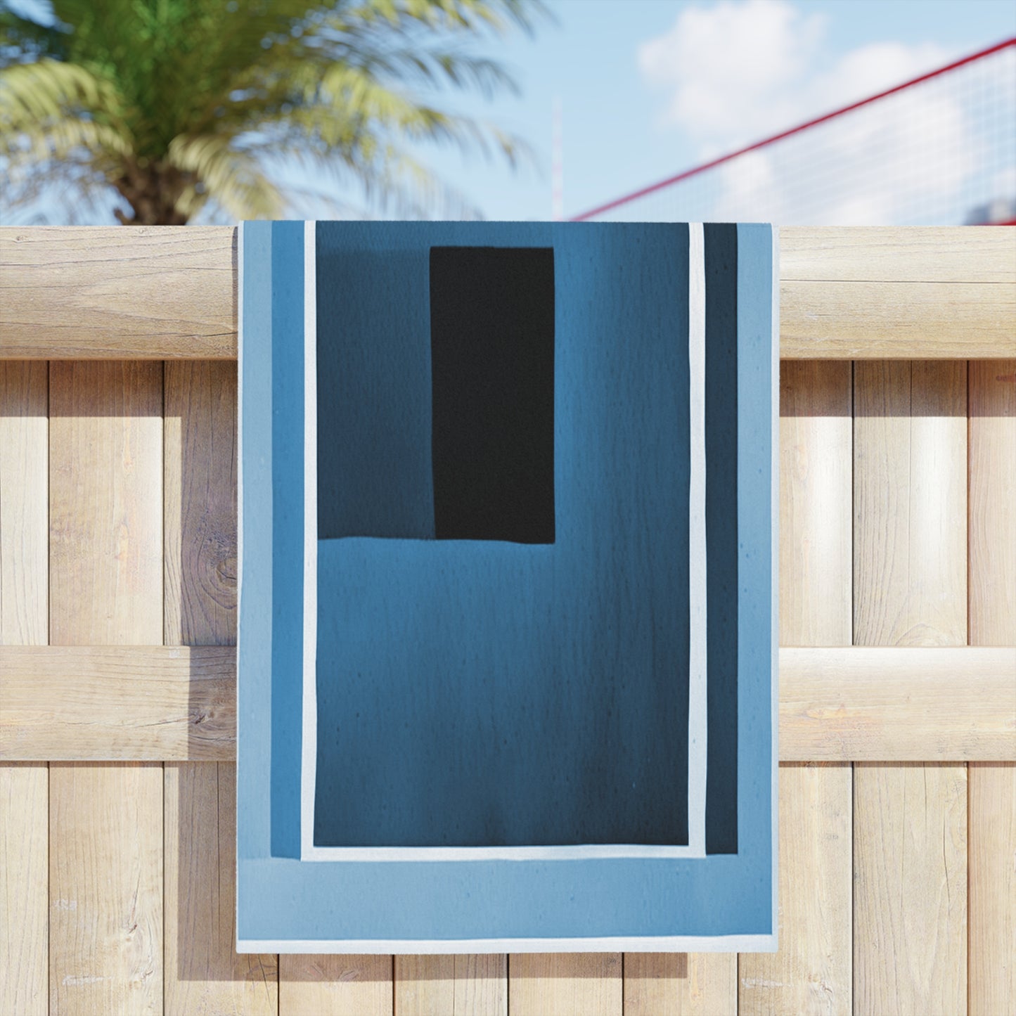 Blue Shadow Beach Towel, 24" x 44"