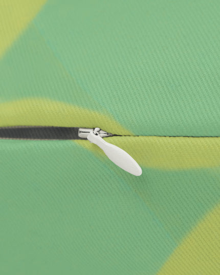 Pastel Green Patches Spun Polyester Lumbar Pillow, 20" x 14"